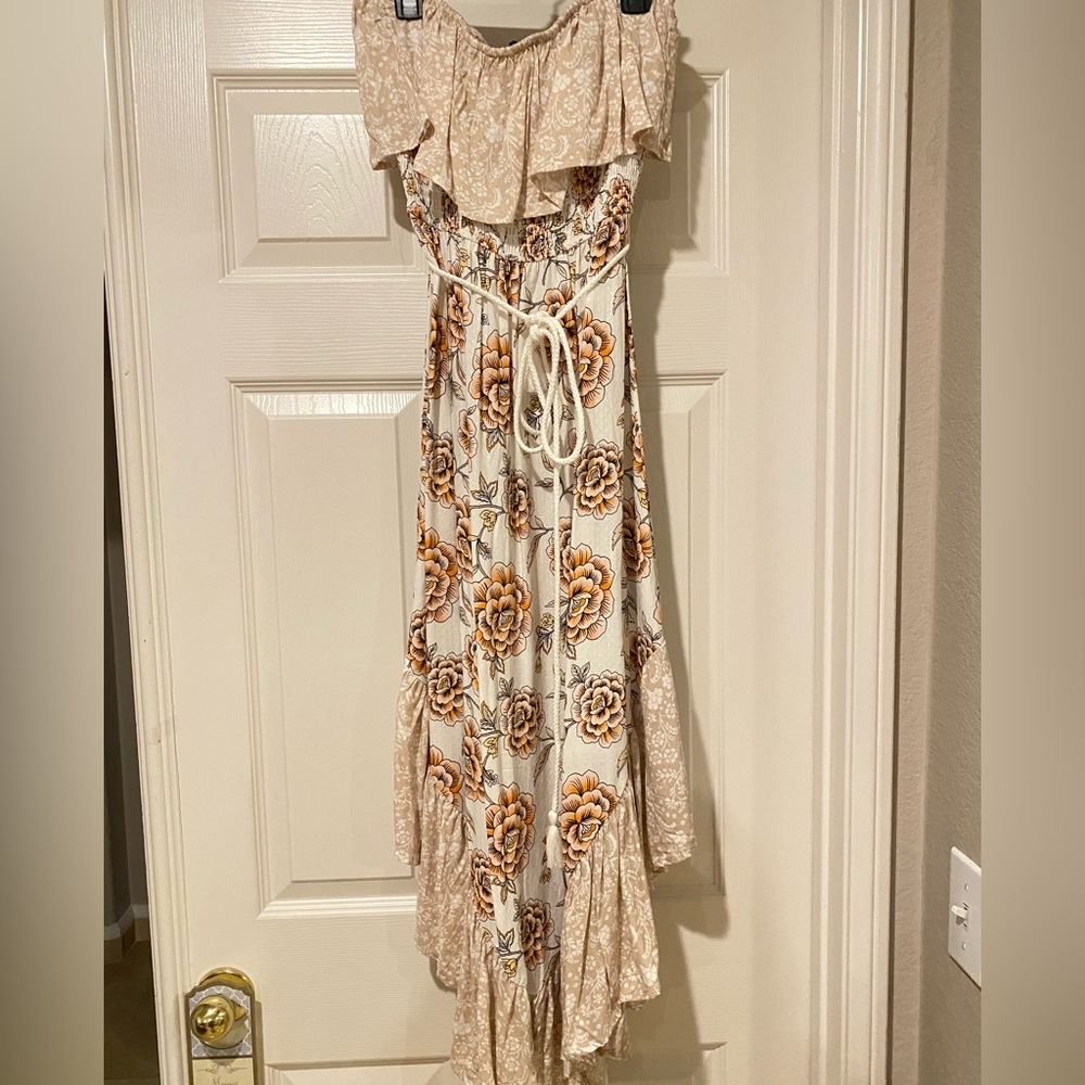 Strapless summer dress